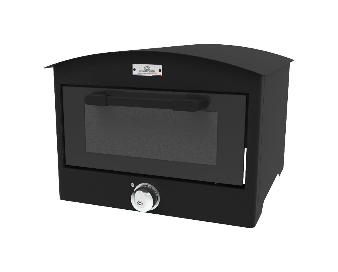 Forno Pizza elettrico 350 nero pietra refrattaria Le Marquier - Outdoor Privé