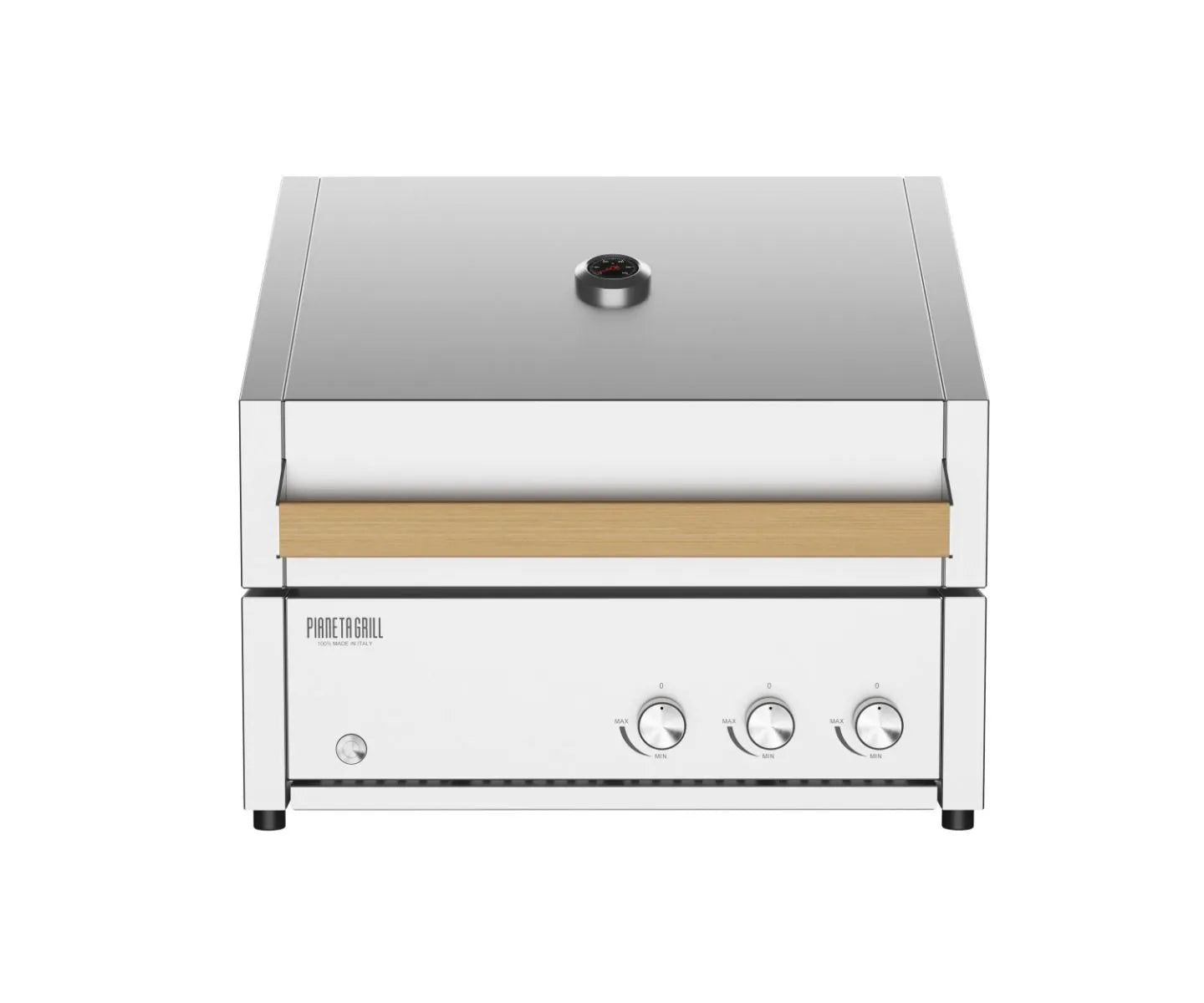 Barbecue a gas da incasso e appoggio Pianeta Grill Fry Top 600 – 3 fuochi con Teppanyaki - Outdoor Privé