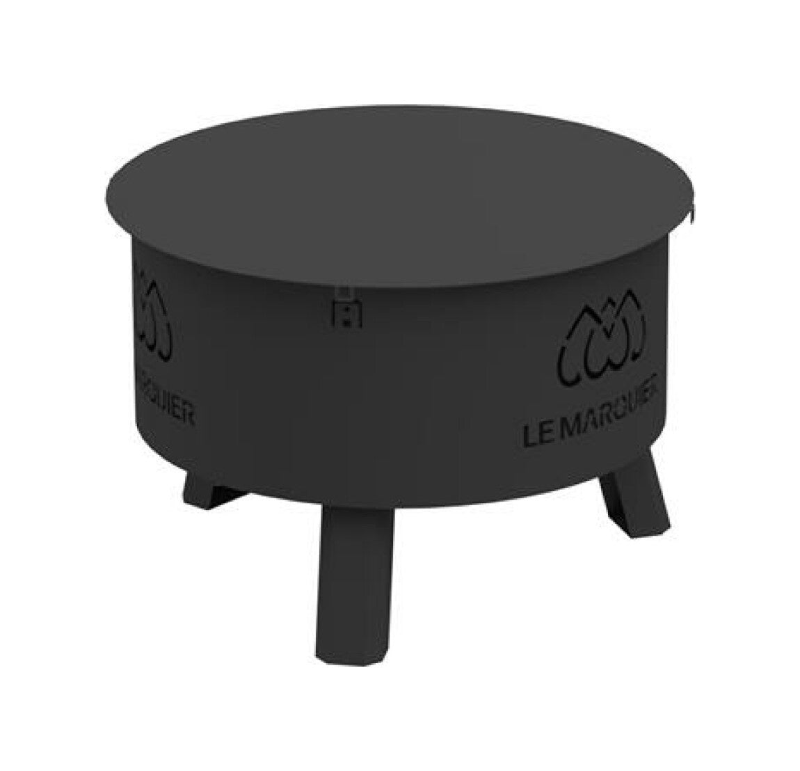 Braciere Original nero con coperchio diametro 60cm Le Marquier - Outdoor Privé