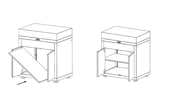 Mensola nera interna per cucina in acciaio Le Marquier - Outdoor Privé