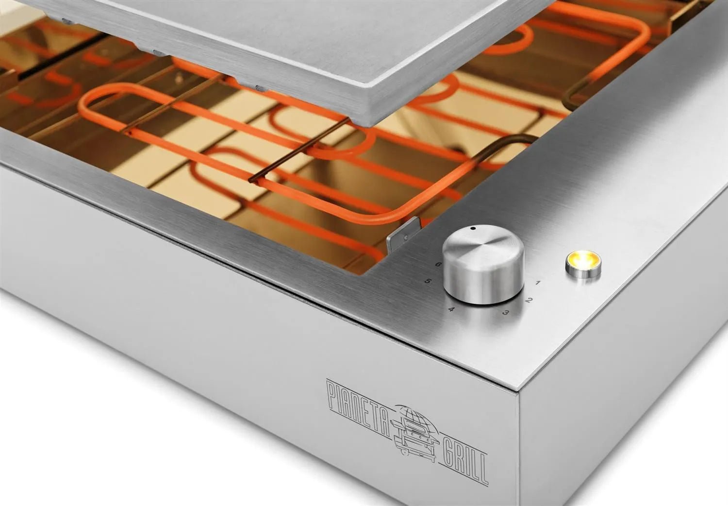 Barbecue elettrico da appoggio Pianeta Grill Free Moon – 2,4 kW con piastra Teppanyaki - Outdoor Privé