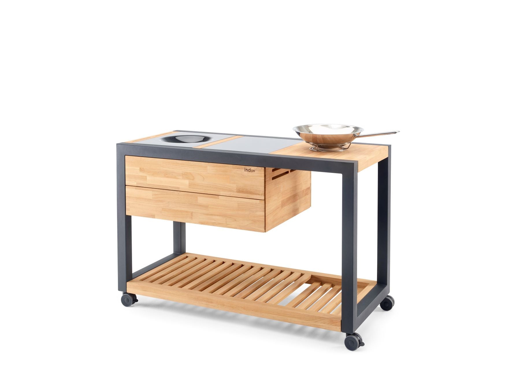 Cucina mobile per piano cottura con ruote Arvid Duo Indu+ - Outdoor Privé