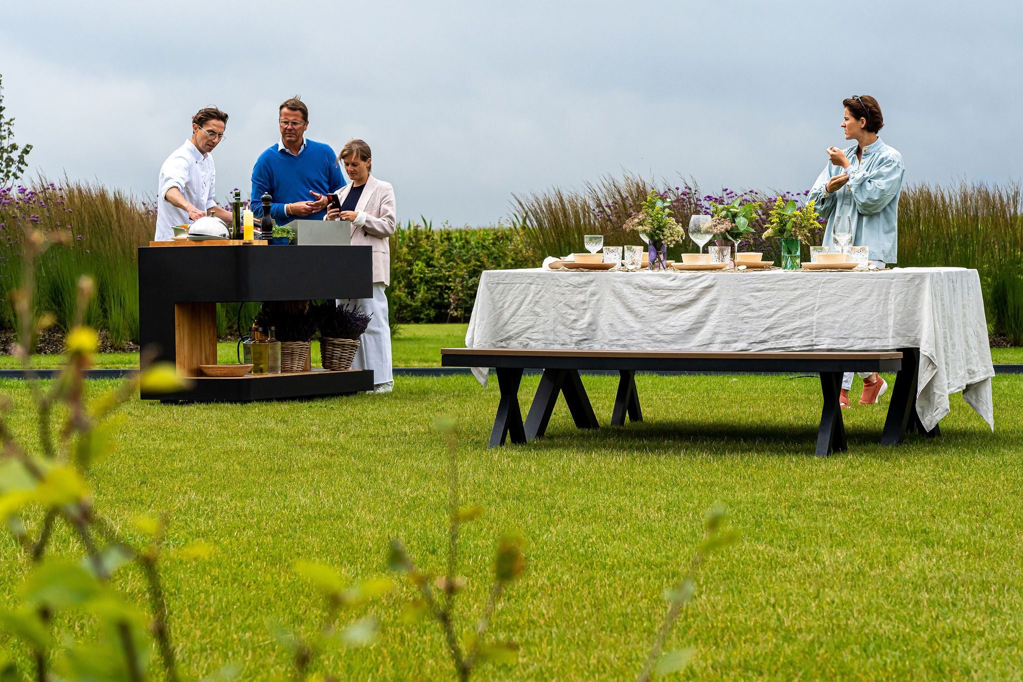 Cucina mobile per piano cottura con ruote Intas Duo Indu+ - Outdoor Privé