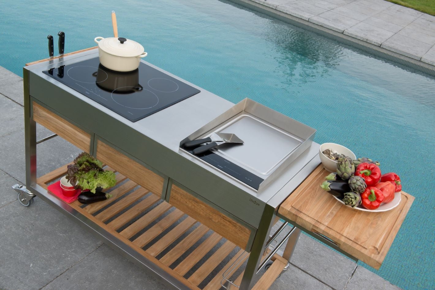 Piano di cottura Teppanyaki a induzione 38 Indu+ - Outdoor Privé