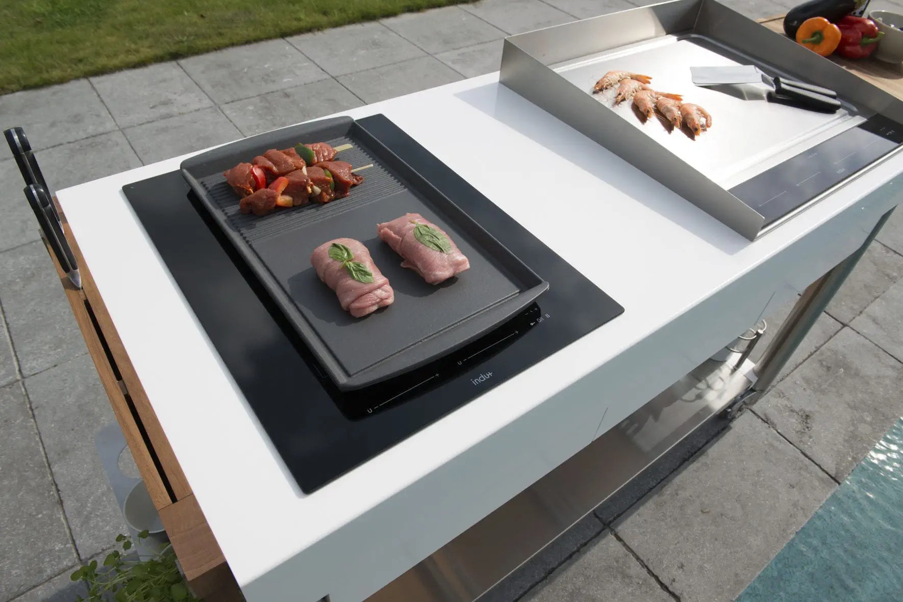 Piastra per griglia ad induzione in ghisa Indu+ - Outdoor Privé