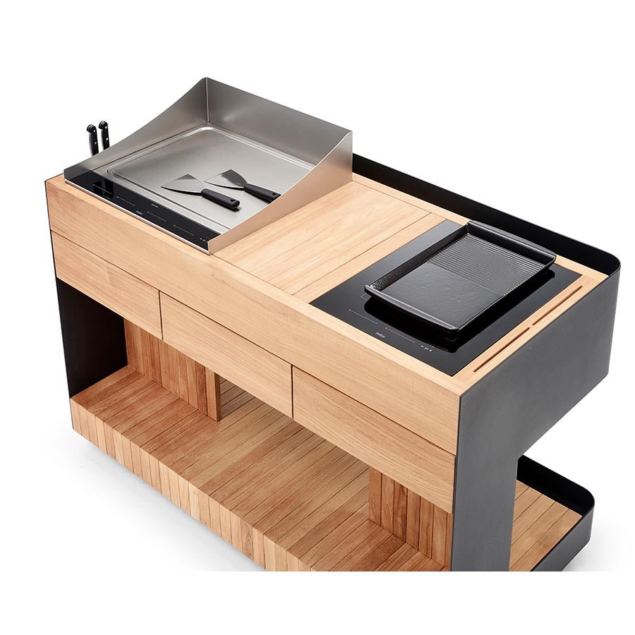 Piastra per griglia ad induzione in ghisa Indu+ - Outdoor Privé