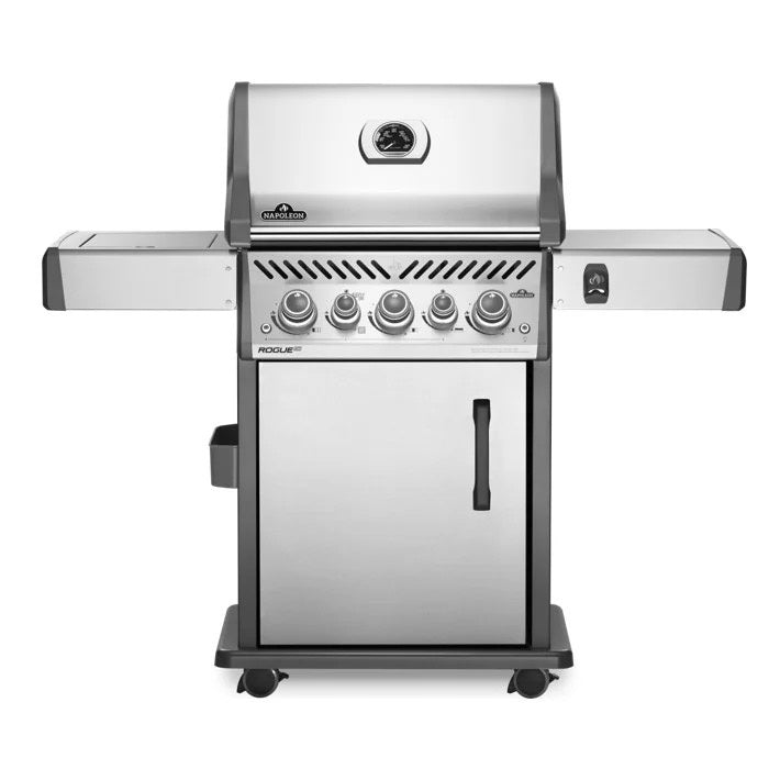 Barbecue a gas Napoleon Rogue RSE425 RSIB – 3 bruciatori, girarrosto incluso e infrarossi laterali - Outdoor Privé