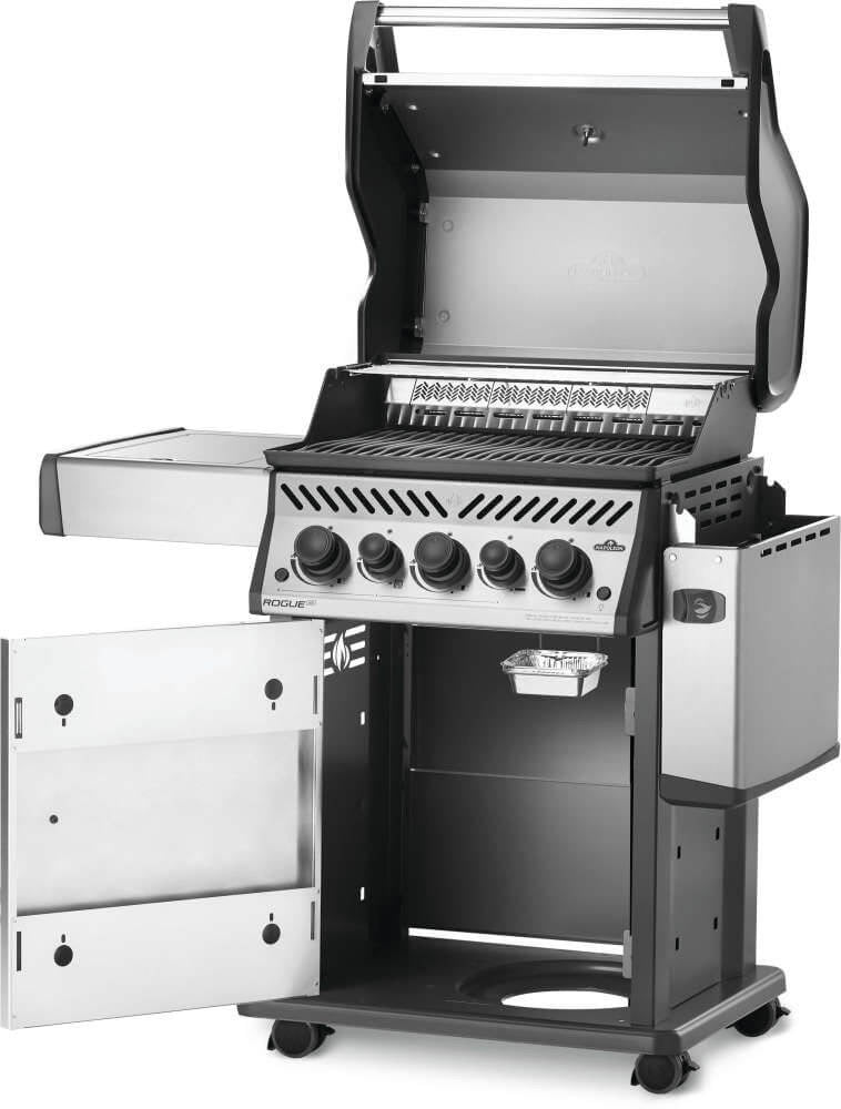 Barbecue a gas Napoleon Rogue RSE425 RSIB – 3 bruciatori, girarrosto incluso e infrarossi laterali - Outdoor Privé
