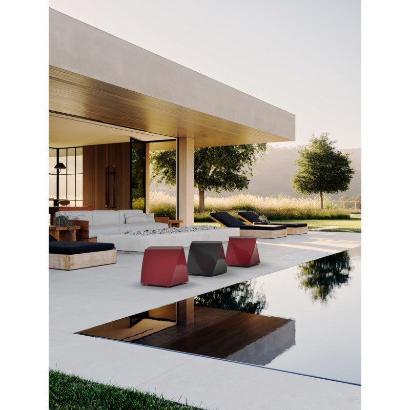 Pouf Twist in polietilene Arkema - Outdoor Privé