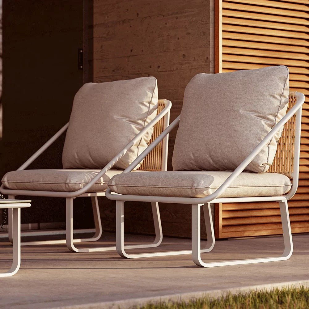 Set Salotto Ares Solaris – divano, 2 poltrone e tavolino - Outdoor Privé