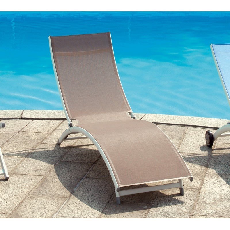 Lettino Prendisole da Giardino in Alluminio Onda - Outdoor Privé