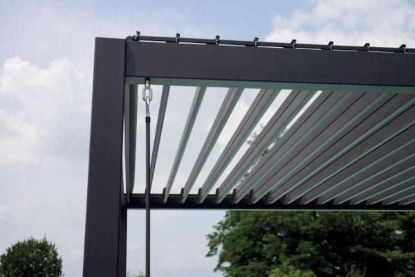 PERGOLA ALLUMINIO ARIZONA 3X3 MT. CON LAMELLE ORIENTABILI - Outdoor Privé