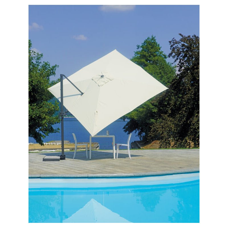 OMBRELLONE CALIFORNIA 3X4 MT. CON TILT BASCULANTE IN ALLUMINIO ANTRACITE - Outdoor Privé