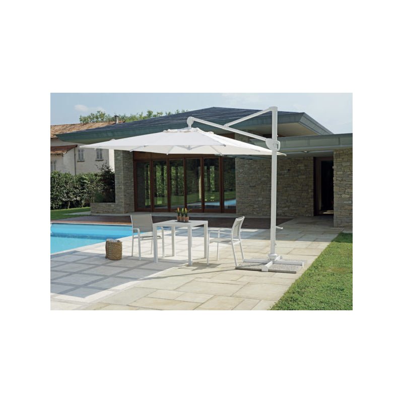 Ombrellone da giardino quadrato 3x3mt Contract ruotabile 360 gradi - Outdoor Privé
