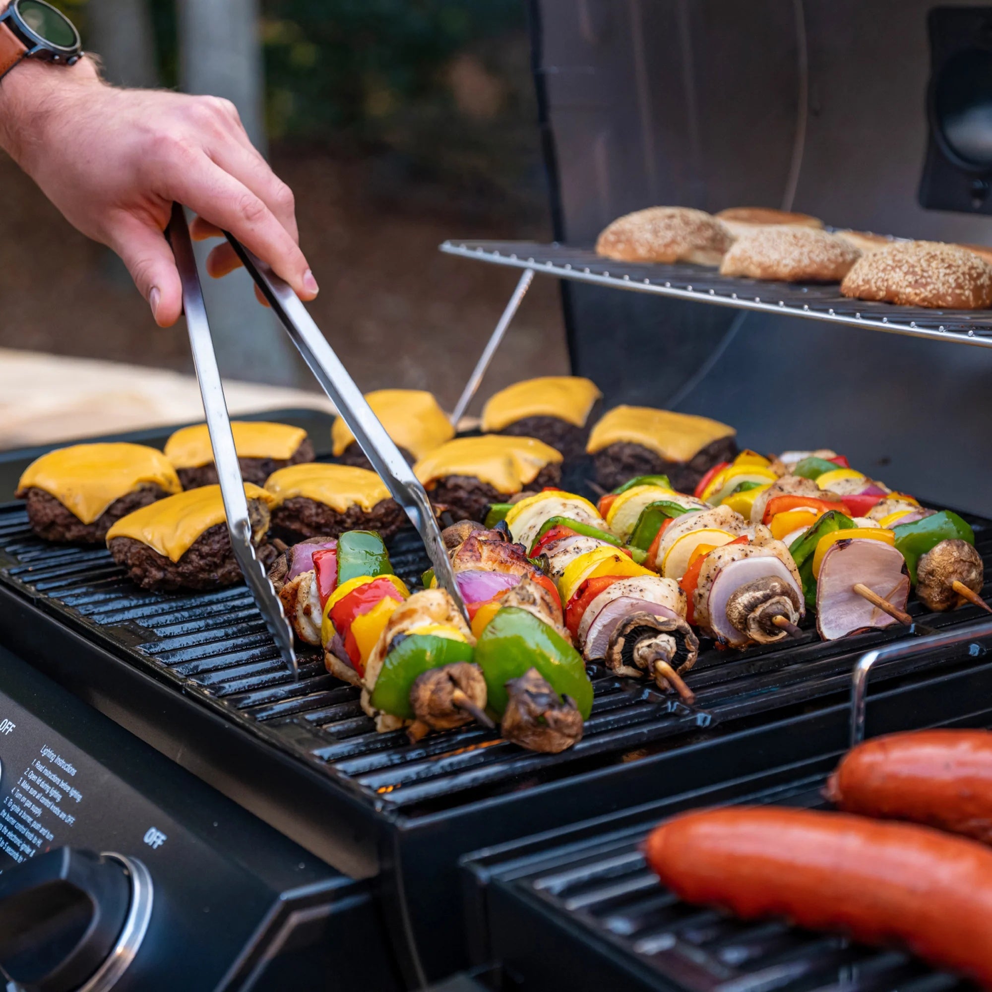 Barbecue a gas e carbone Double Play® Char - Griller - Outdoor Privé