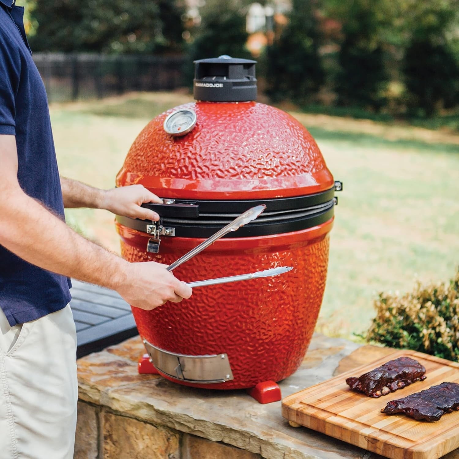 Barbecue a carbone Classic II - Stand Alone Kamado Joe - Outdoor Privé