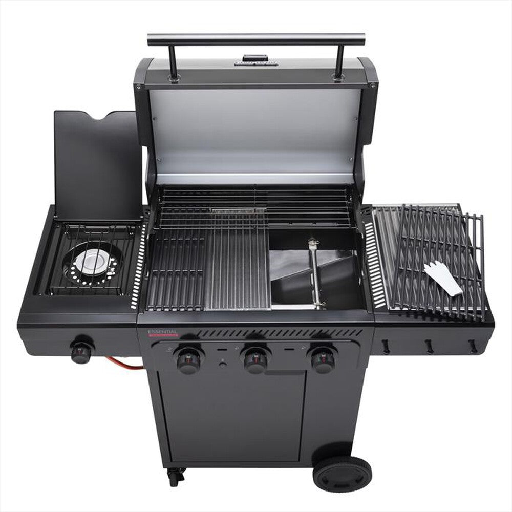 Barbecue a gas Char-Broil Essential 3G – 3 bruciatori, fornello laterale e tecnologia TRU-Infrared - Outdoor Privé