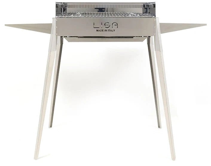 Barbecue a carbone Lisa Cucine Etna in Acciaio inox AISI 430 - Outdoor Privé