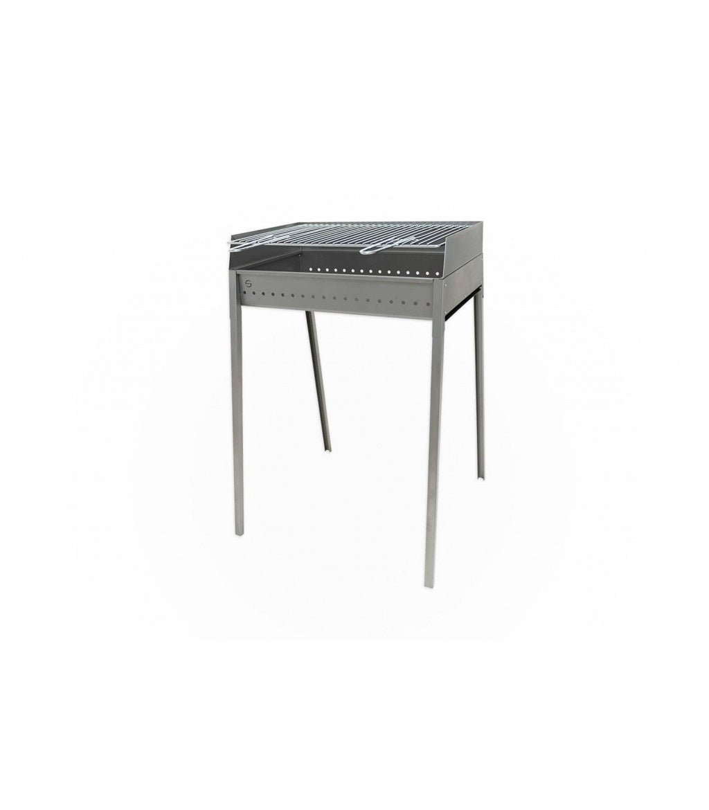 Barbecue a carbone Lisa Cucine Vesuvio piedi smontabili con griglia 60x40cm - Outdoor Privé