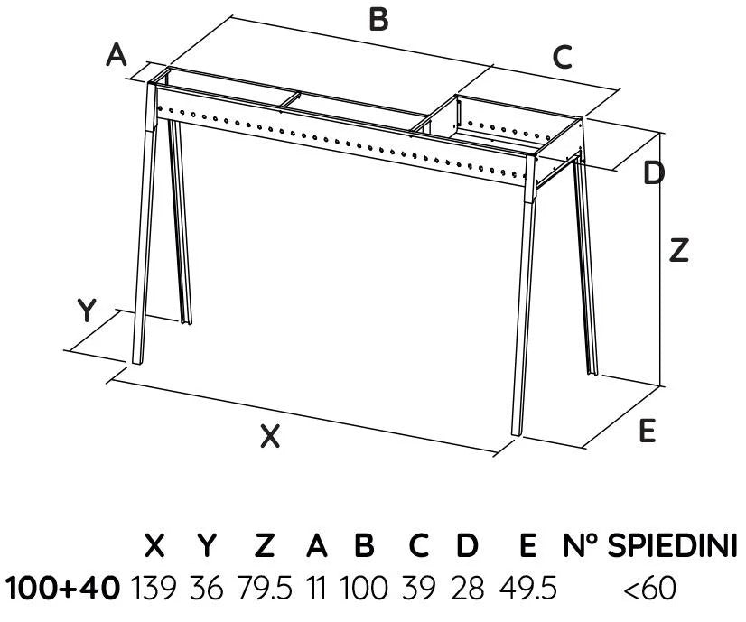 Cuoci Spiedini Arrosticini e a Carbone con Barbecue Lisa Cucine Milano Grill 100+40 - Outdoor Privé
