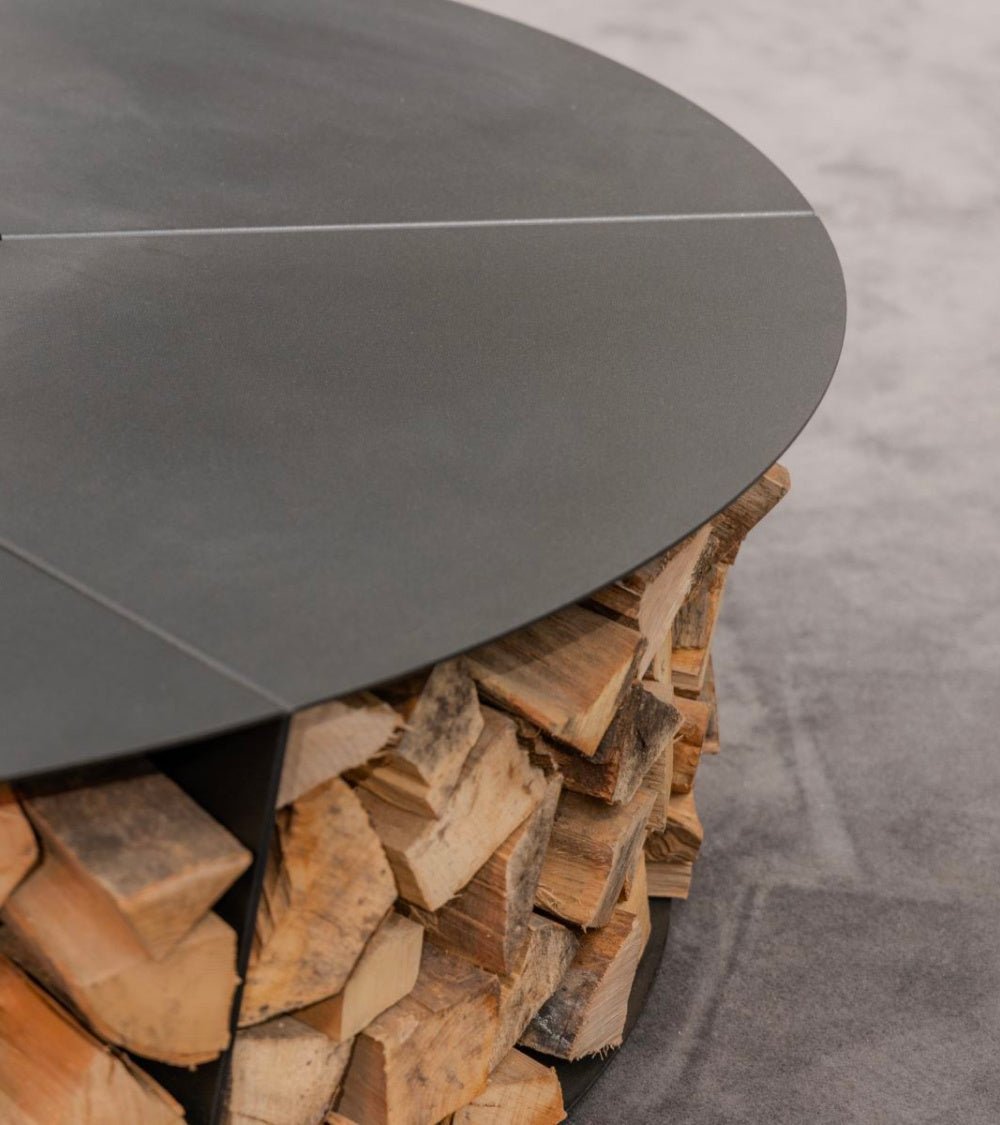 Braciere Modularte Louis – Sistema modulare con braciere centrale e panche portalegna - Outdoor Privé