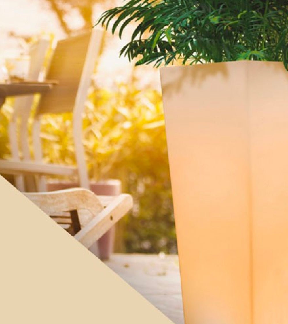 Vaso luminoso Vaso quadrato solar 86/102 Sined - Outdoor Privé