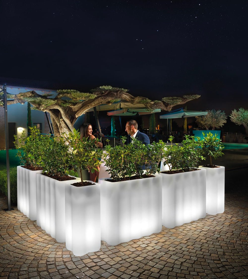 Vaso Colonna Nebula Lyxo con luce - Outdoor Privé