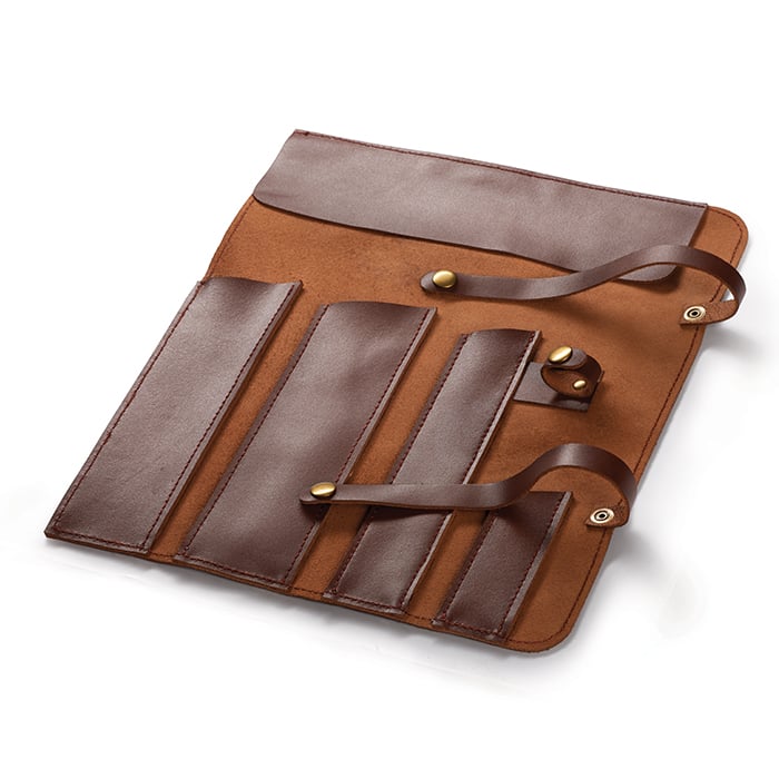 Portacoltelli in pelle Napoleon 55216 – custodia arrotolabile 4 coltelli - Outdoor Privé