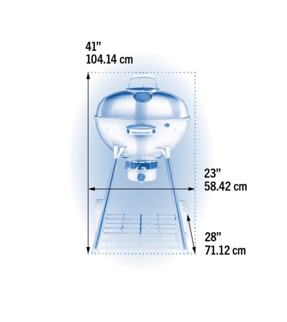 Barbecue a carbonella Napoleon NK22CK - LEG - 3 – griglia in ghisa da 57 cm - Outdoor Privé