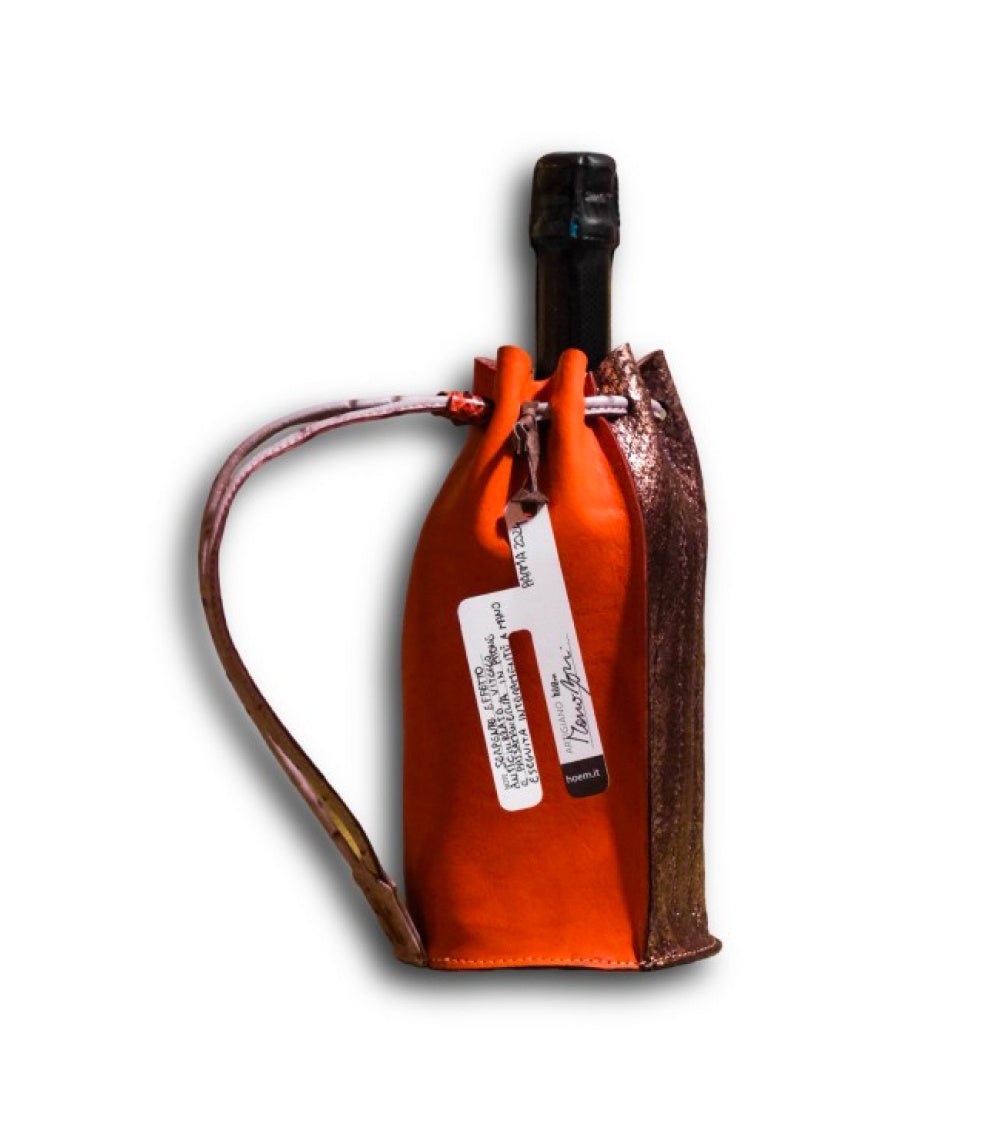 Glacette porta bottiglia in misto pelle pregiata Hoem - Outdoor Privé