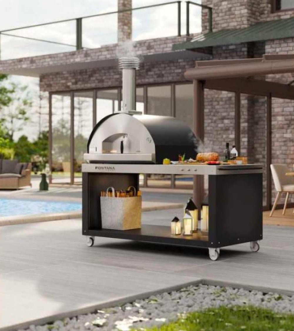Piano da lavoro Pizza - Desk Fontana forni - Outdoor Privé