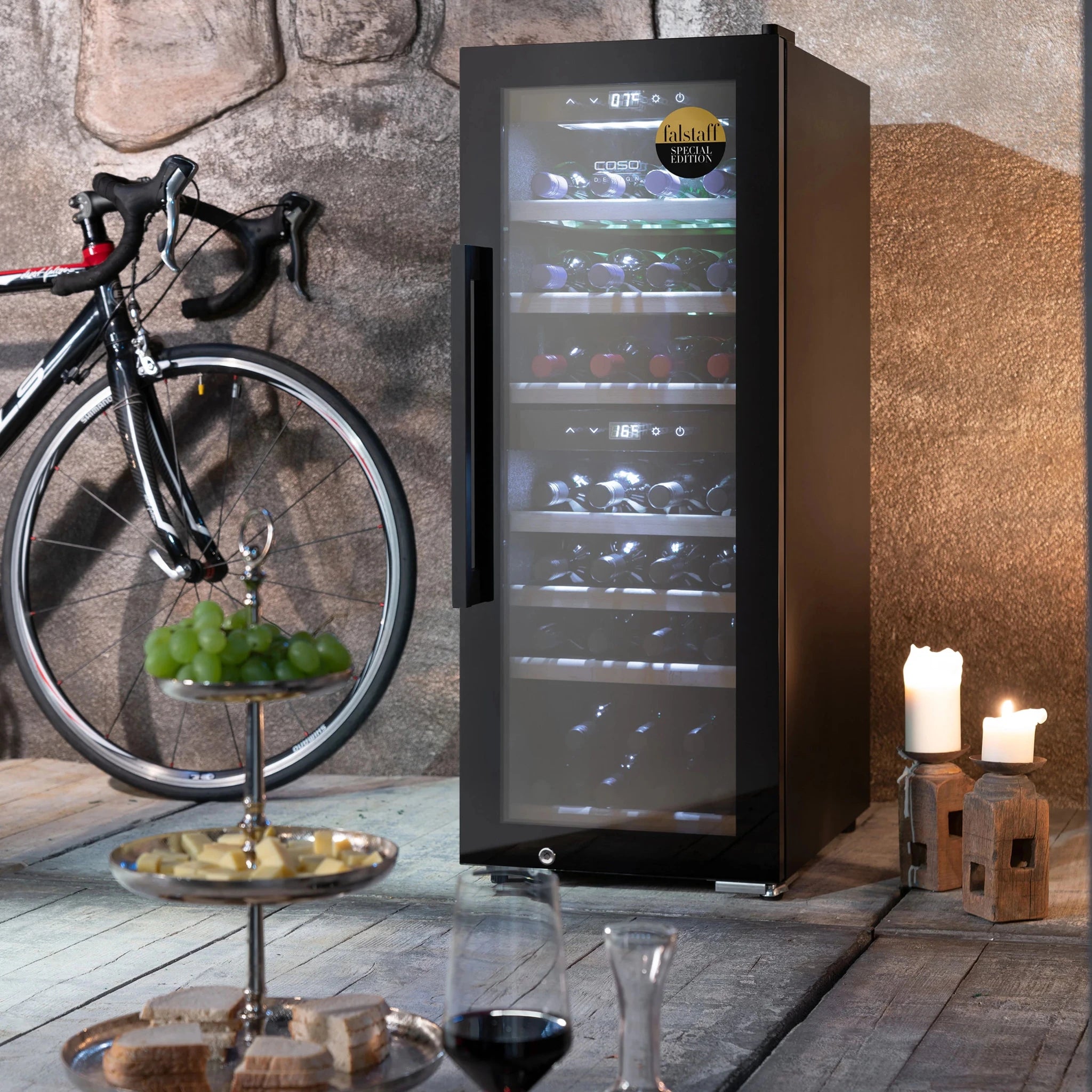 Cantinetta frigo vino CASO Design WineExclusive 38 Smart – doppia zona Wi - Fi 38 bottiglie - Outdoor Privé
