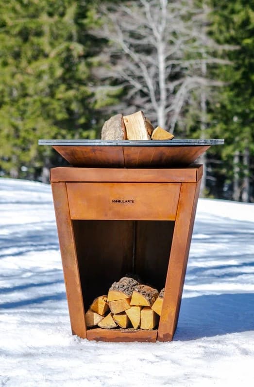 Braciere a legna Modularte Tiberio - Outdoor Privé
