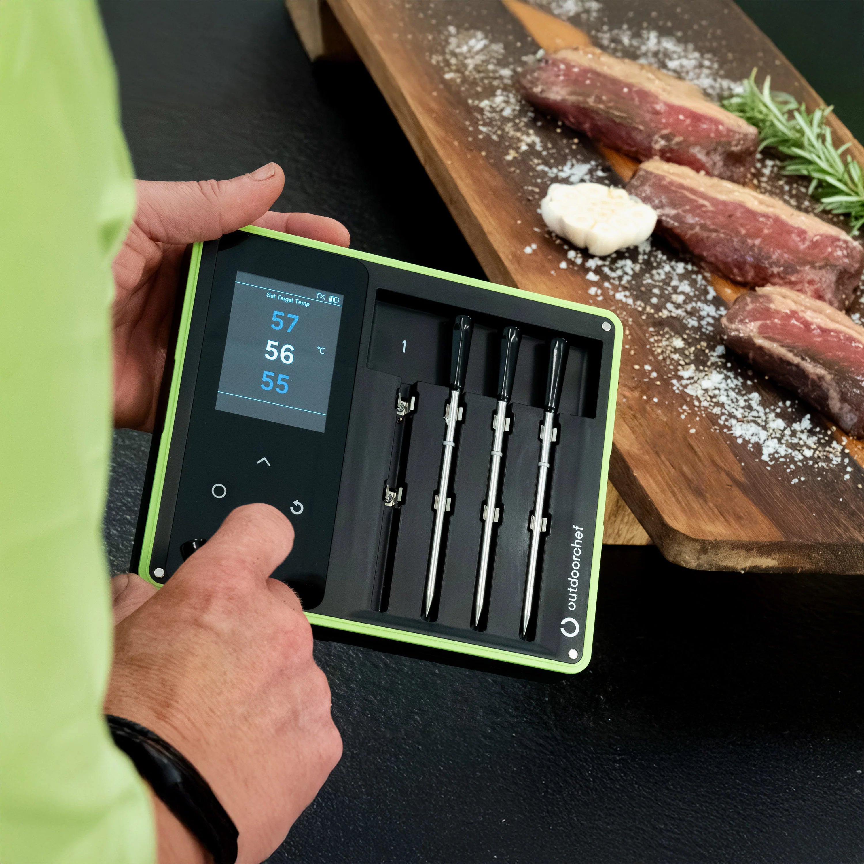 Termometro BBQ Outdoorchef Easy Check Quadro – 4 sonde BT 200 m - Outdoor Privé