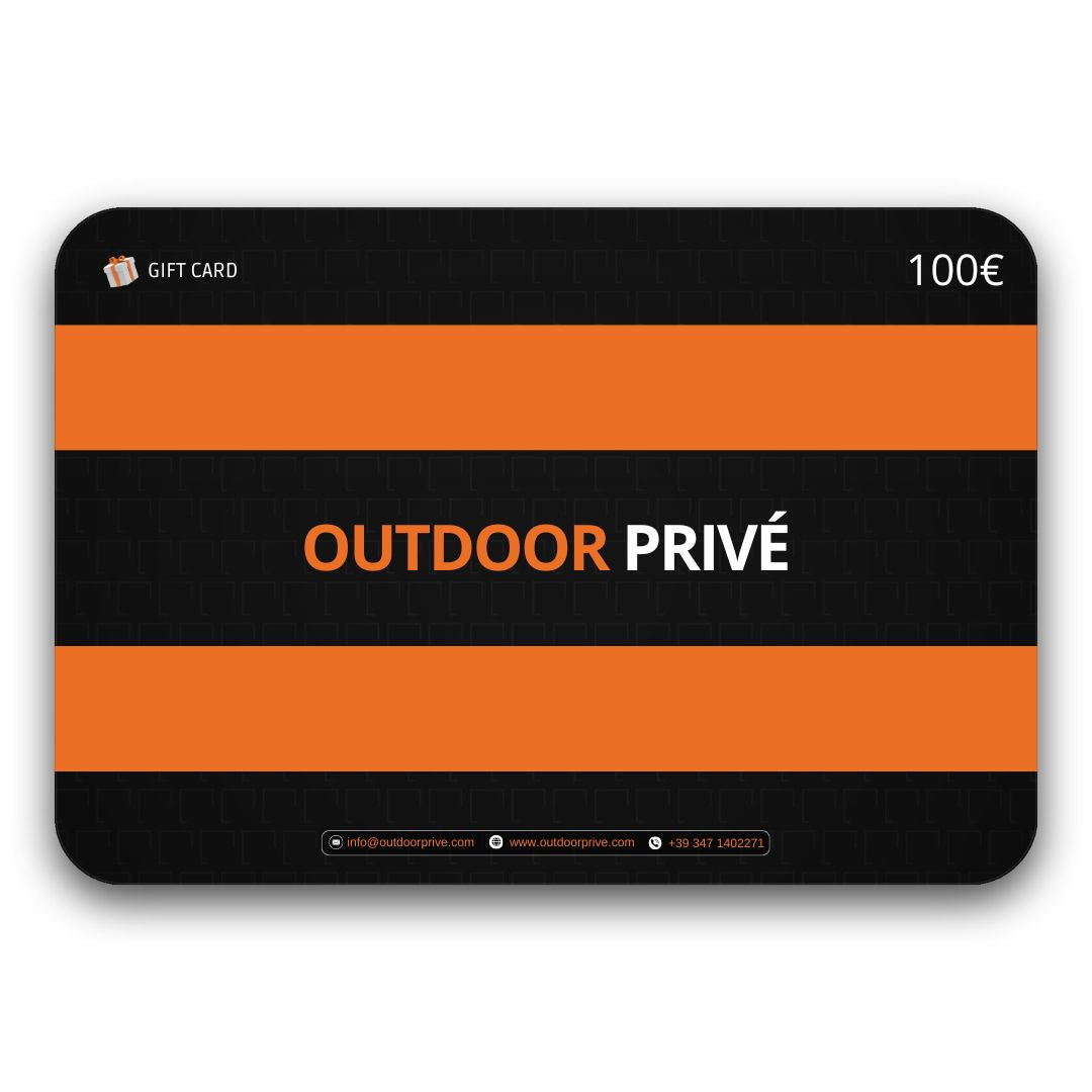 CARTA REGALO OUTDOOR PRIVÉ - GIFT CARD DIGITALE 25 - 50 - 100 - 250 €