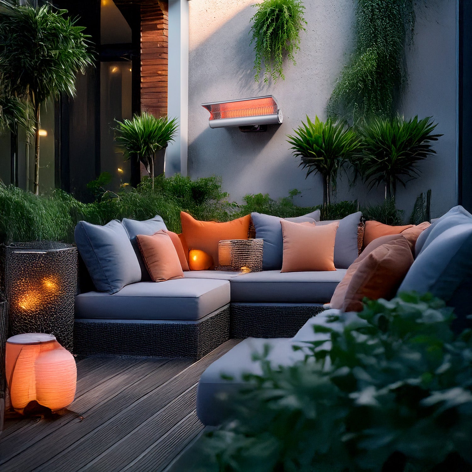 Riscaldatore a infrarossi da parete SINED STUFA-INFRAROSSI-PARETE-2000 - Outdoor Privé