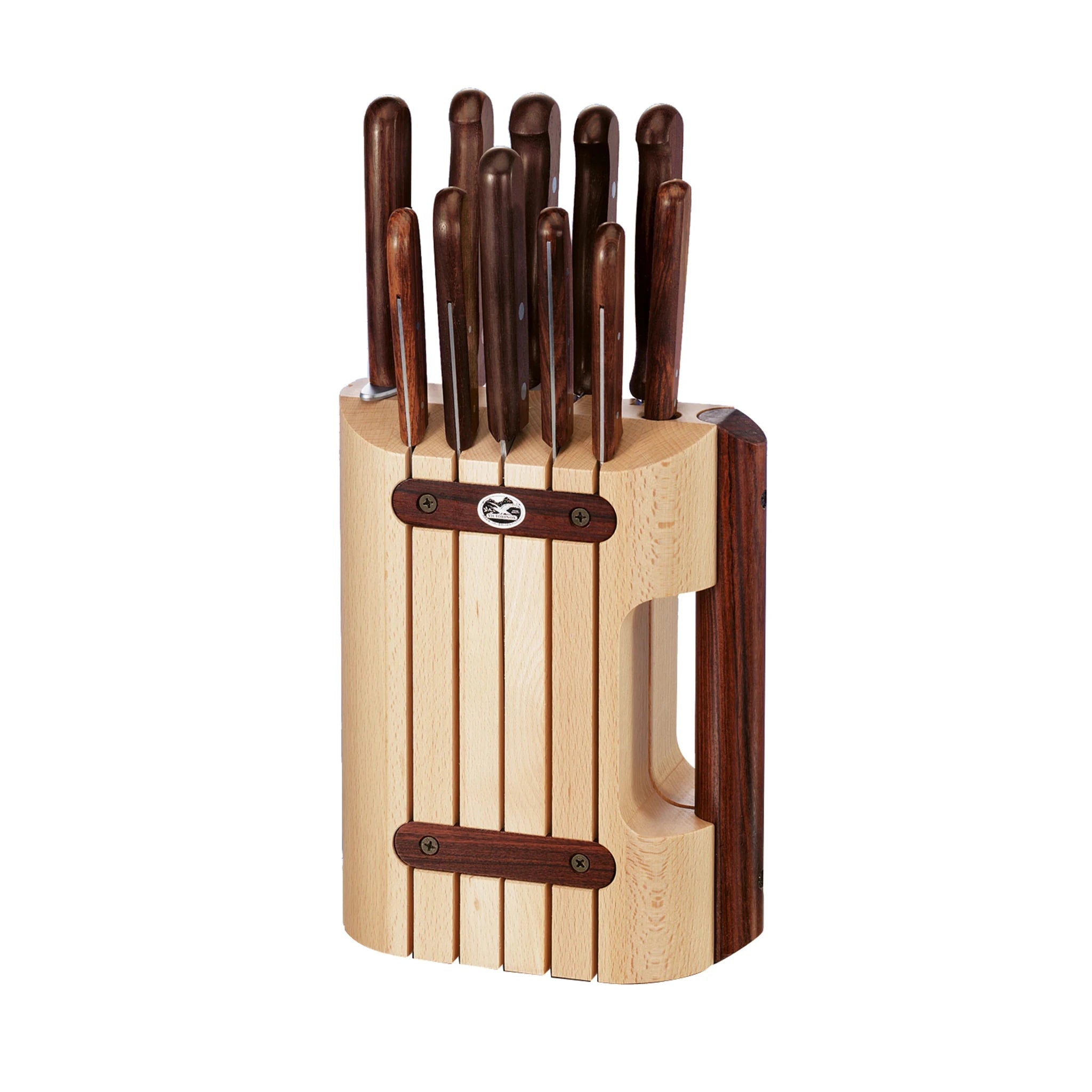 Ceppo 11 coltelli Victorinox Wood da cucina in faggio - Outdoor Privé