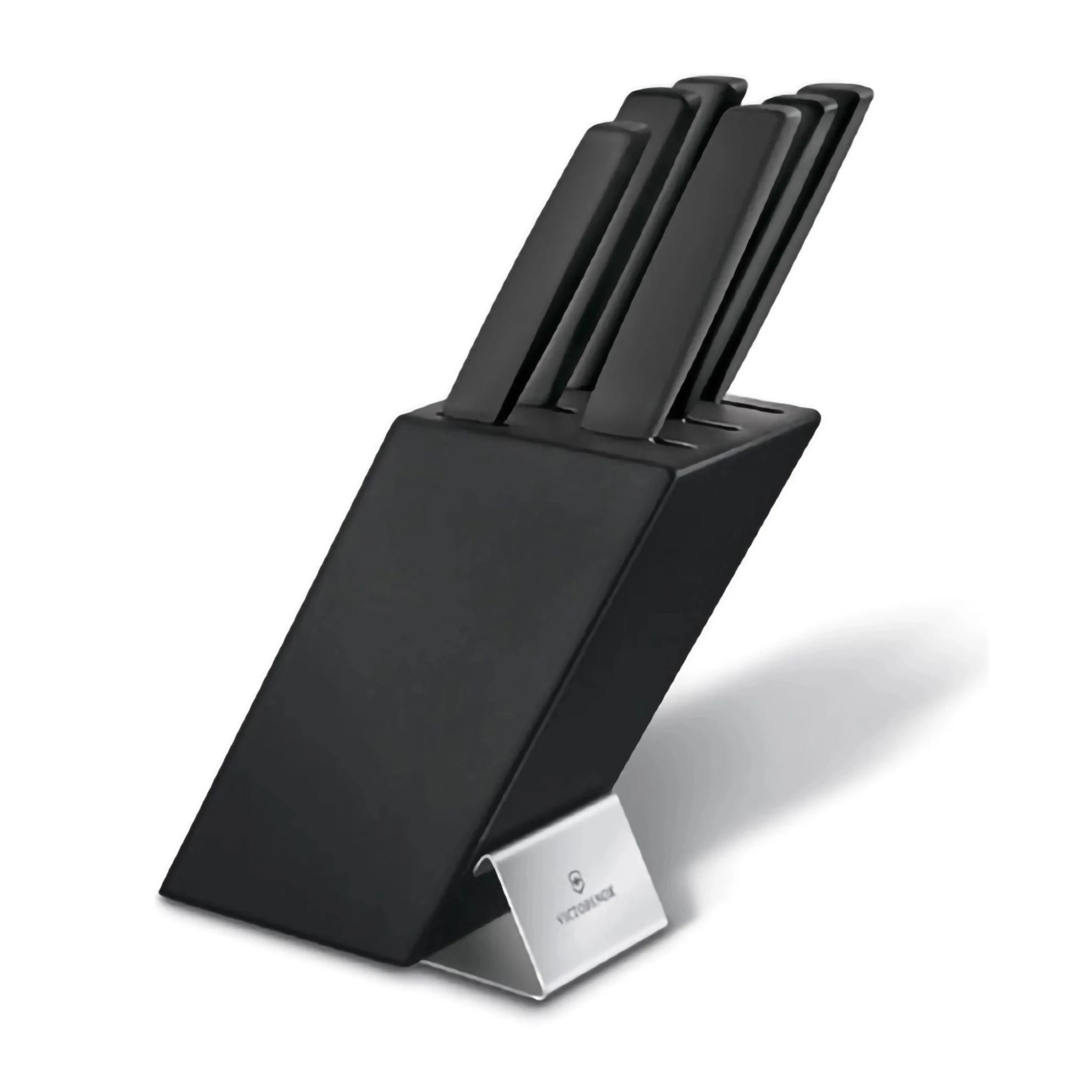 Ceppo coltelli Victorinox Swiss Modern – 6 pezzi neri in faggio antracite - Outdoor Privé