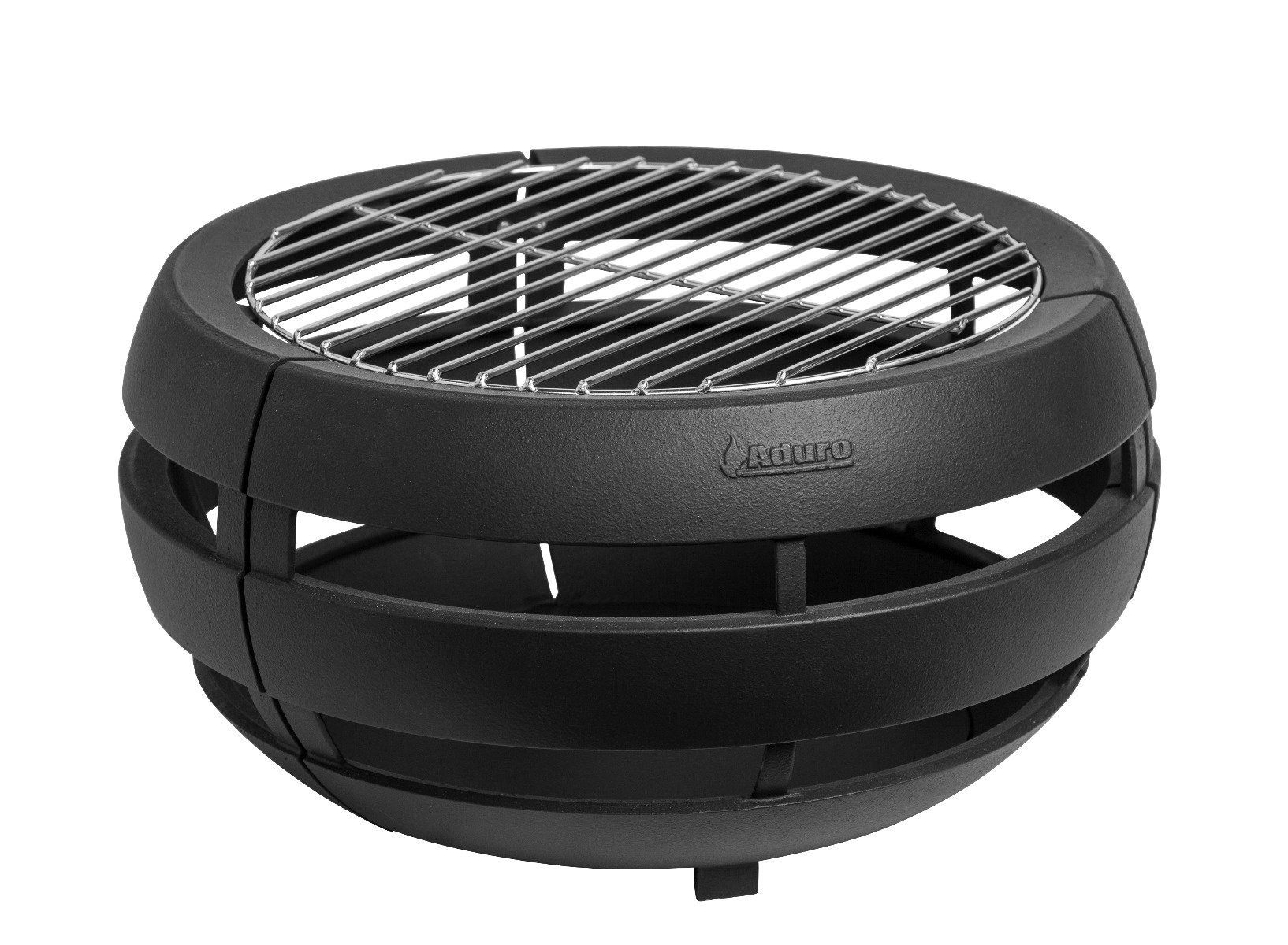 Braciere da giardino Aduro Fire Ball – ghisa Ø47 cm con griglia - Outdoor Privé