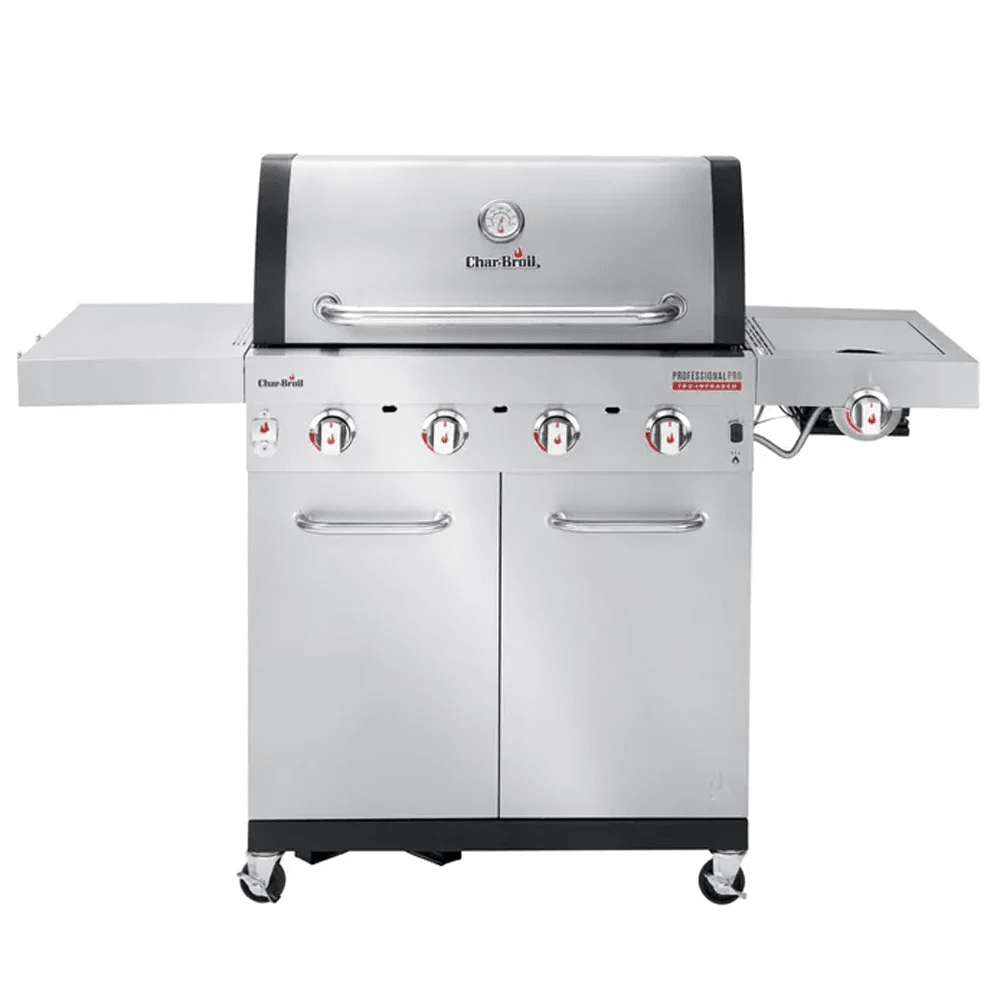 Barbecue a gas Char-Broil Professional Pro S4 – 4 bruciatori, TRU-Infrared e fornello laterale - Outdoor Privé