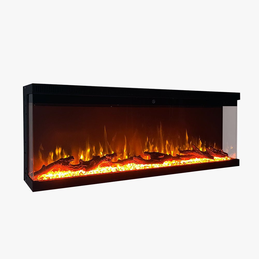 Camino elettrico Divina Fire Boston 130 da parete e incasso a 3 lati - Outdoor Privé