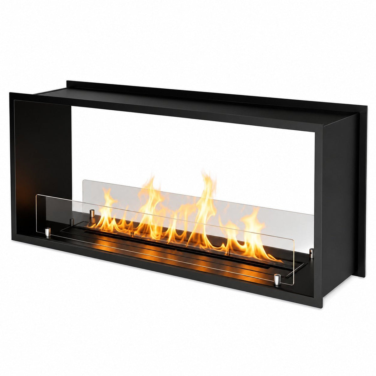 Camino a bioetanolo Divina Fire Venere 120 bifacciale da incasso Topline - Outdoor Privé