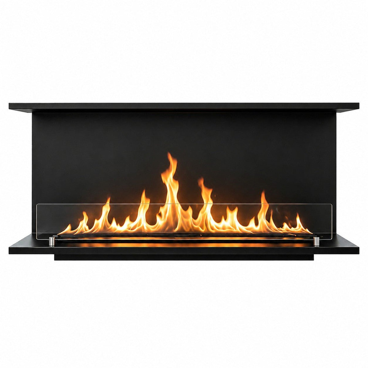 Camino a bioetanolo Divina Fire Giove 120 trifacciale da incasso Topline - Outdoor Privé