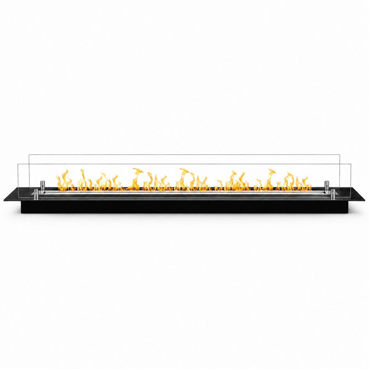 Bruciatore a bioetanolo Divina Fire DF1200V con vetri da incasso 120 cm - Outdoor Privé