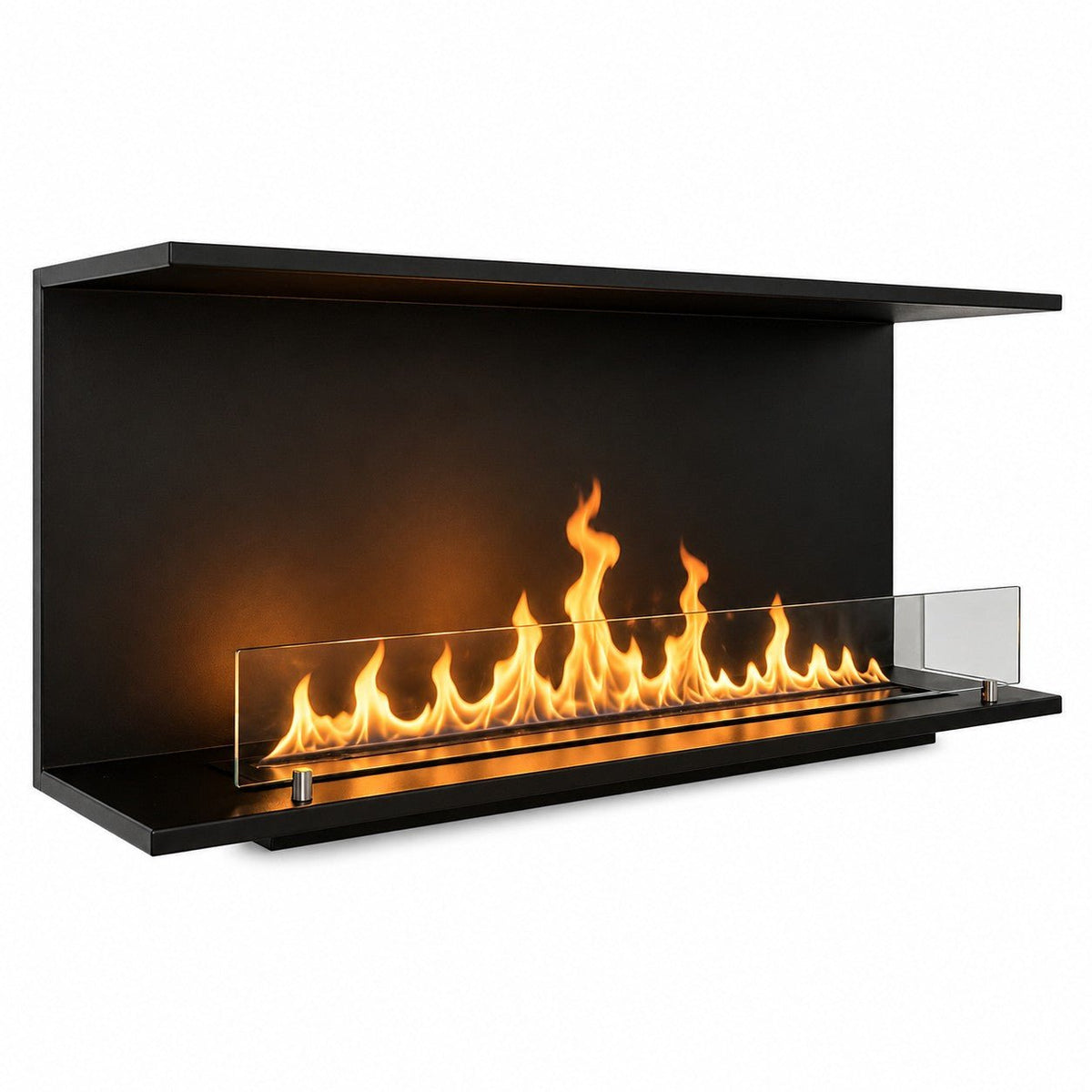 Camino a bioetanolo Divina Fire Giove 150 trifacciale da incasso Topline - Outdoor Privé
