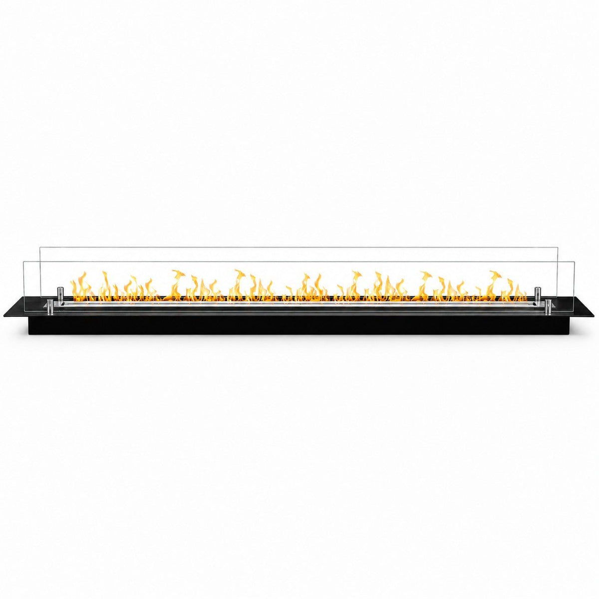 Bruciatore a bioetanolo Divina Fire DF1500V con vetri da incasso 150 cm - Outdoor Privé