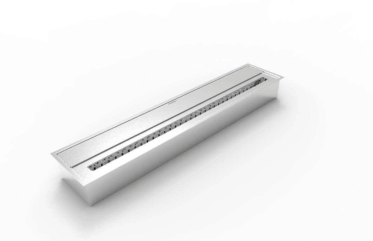 Bruciatore a bioetanolo Divina Fire DF87067 7 litri in acciaio inox da incasso - Outdoor Privé