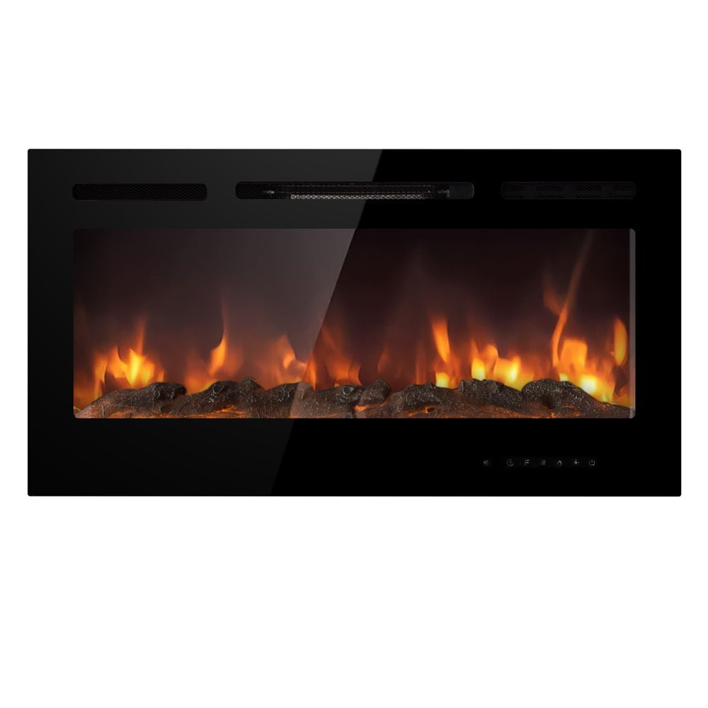 Camino elettrico Divina Fire Chicago 101,6 cm da parete o incasso - Outdoor Privé