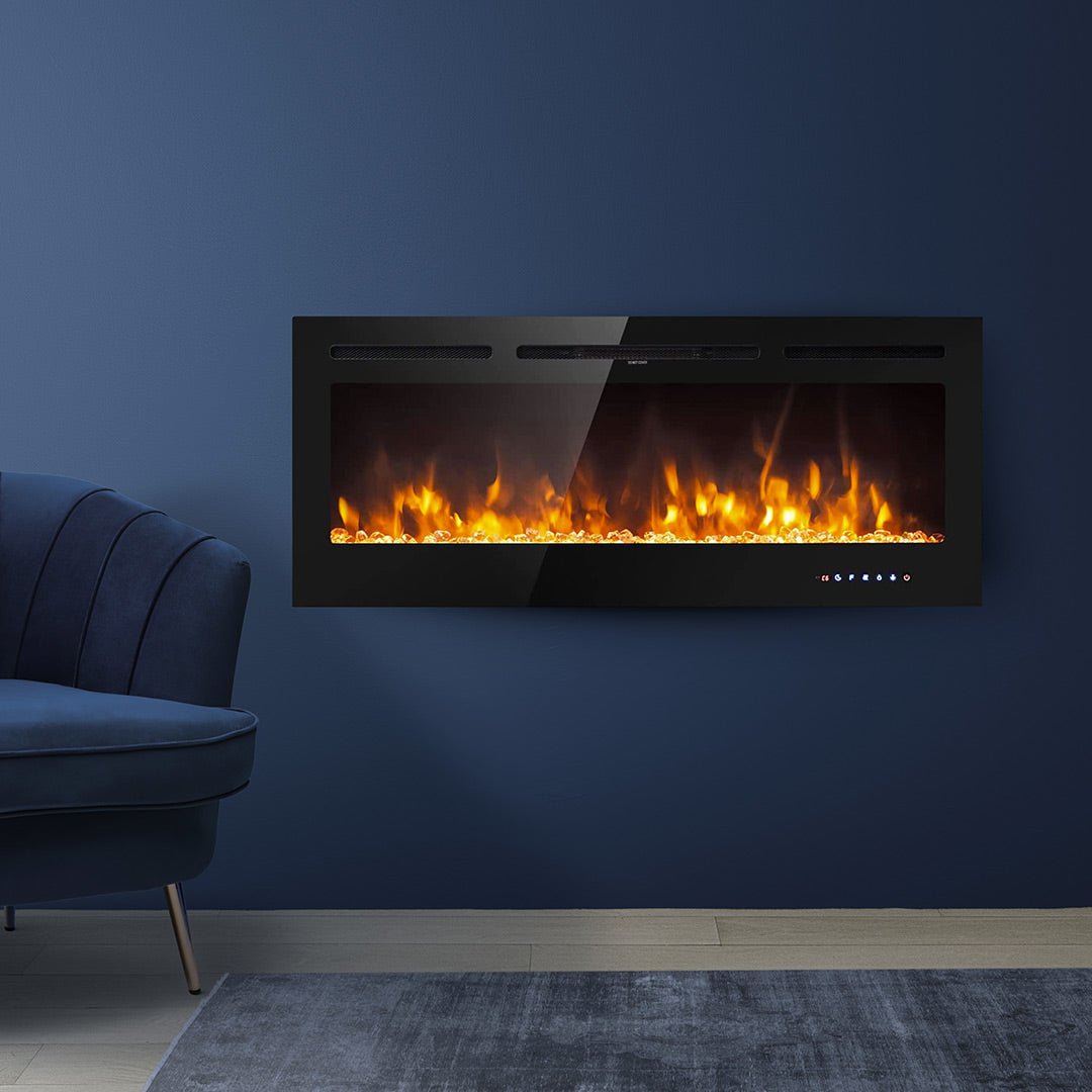 Camino elettrico Divina Fire Chicago 101,6 cm da parete o incasso - Outdoor Privé