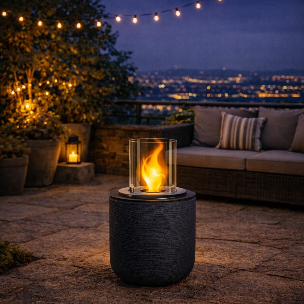 Biocamino Divina Fire Raffaello da terra per interno ed esterno - Outdoor Privé
